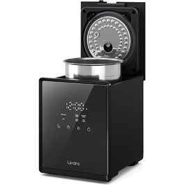 Зволожувач повітря для спальні та вітальні з верхнім заповненням, 3L, нержавіюча сталь, теплий туман, знищує 99,97% бактерій, з режимом сну, білий (чорний)