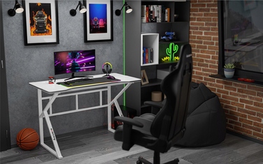 Ігровий комп'ютерний стіл Huzaro HERO 1.6 White