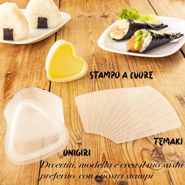 Набір для приготування суші 2025 – 29 предметів: з інструкцією, рецептами, формою для онігірі, бамбуковою килимком, палочками для їжі та соєвим соусом