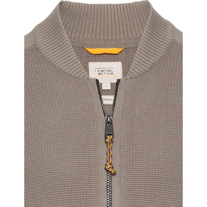 Кардиган чоловічий Camel Active з органічної бавовни, сертифікований (3XL, Rock Grey)