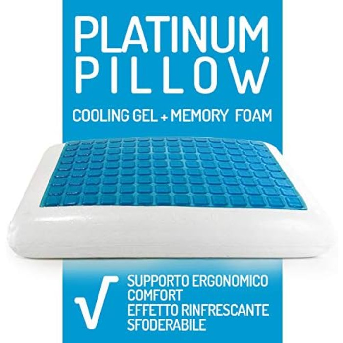 Orthopedic Pillow Gel + Memory Foam 60x40x12 | Crown Sleep