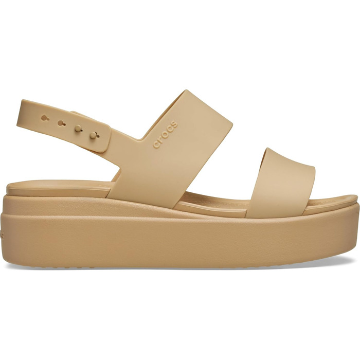 Crocs Brooklyn Wedge сандалі жіночі бежеві (34 EU) - комфортні босоніжки на платформі