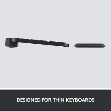 Підставка для зап'ястя Logitech MX Palm Rest Graphite - для клавіатур MX Keys, преміум-матеріал