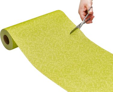 GRUBly Table Runner Table Band GREEN Ornament Summer, Luxury AIRLAID, 30cm x 20m, Table Decoration for Wedding, Birthday, Spring Festival, Summer Party, Party