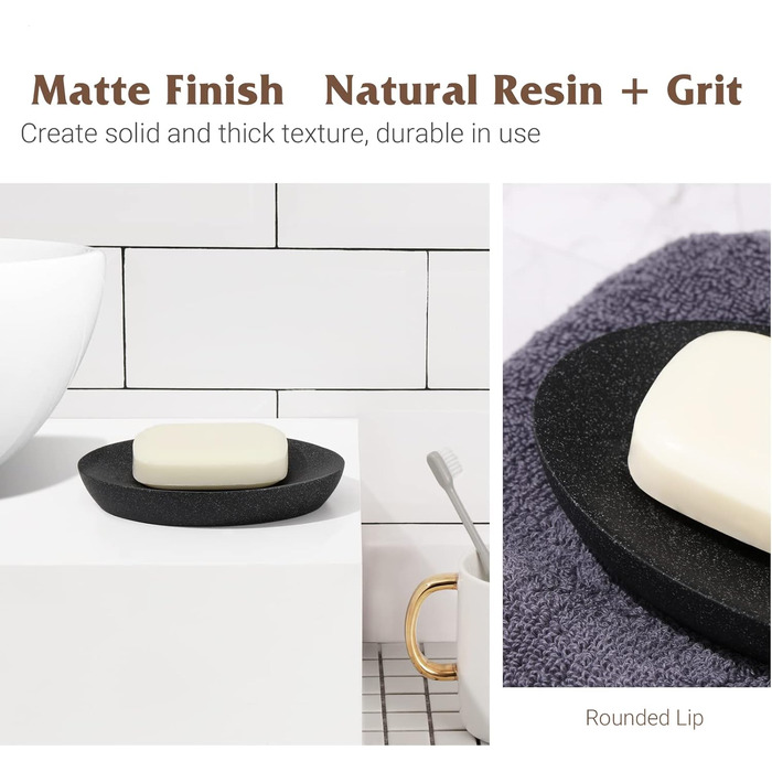 Підставка для мила Shinowa: неслизька мильниця з харчового пластику для ванної, туалету, кухні. Білий колір, дизайн 