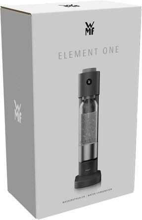 WMF Element One: Автоматичний содовий апарат з нержавіючої сталі, 3 рівні газування, чорний лава