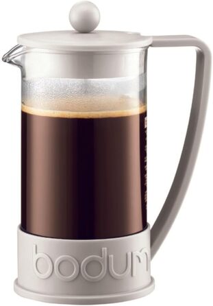 Френч-прес Bodum BRAZIL, 1 л, з нержавіючим фільтром, кремовий колір