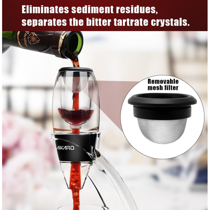 Wine Aerator, Red Wine Decanter Wine Decanter (Aerator Set)