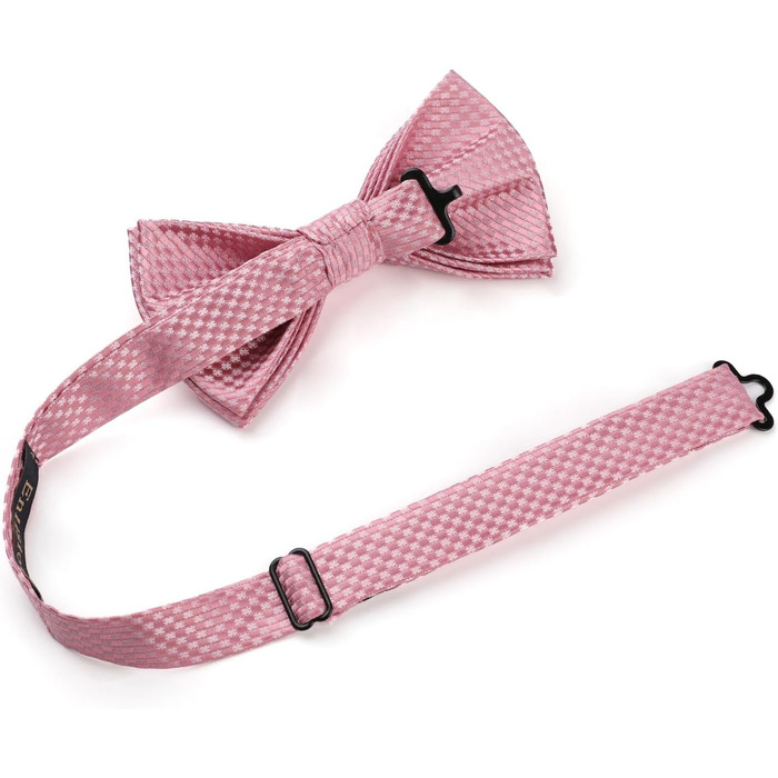 Краватка-метелик чоловіча Enlision з кишеньковим хустинкою - Комплект краваток для весілля, пов'язування, костюма, з подарунковою коробкою (Рожевий 2)