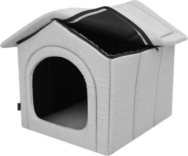 Будинок для собак та котів середнього розміру - Graphit, 60x55x60 см [R4 / XL] - Знімний дах, для дому