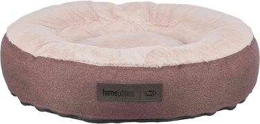 Кругле собаче ліжко TRIXIE Felicia, діаметр 60 см, колір Ягода - м'яке ліжко з силіконовою начинкою, для середніх собак, нековзне, знімне, можна прати