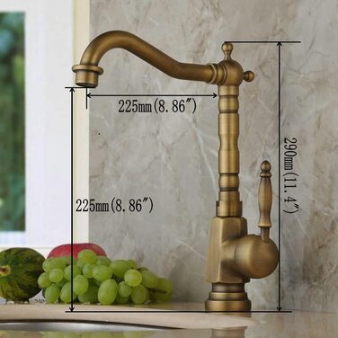 Кухонний змішувач з одним важелем Einlochmontage з нержавіючої сталі з поворотним виливом, керамічний картридж