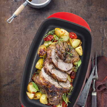 Relaxdays Roasting Pan with Lid
