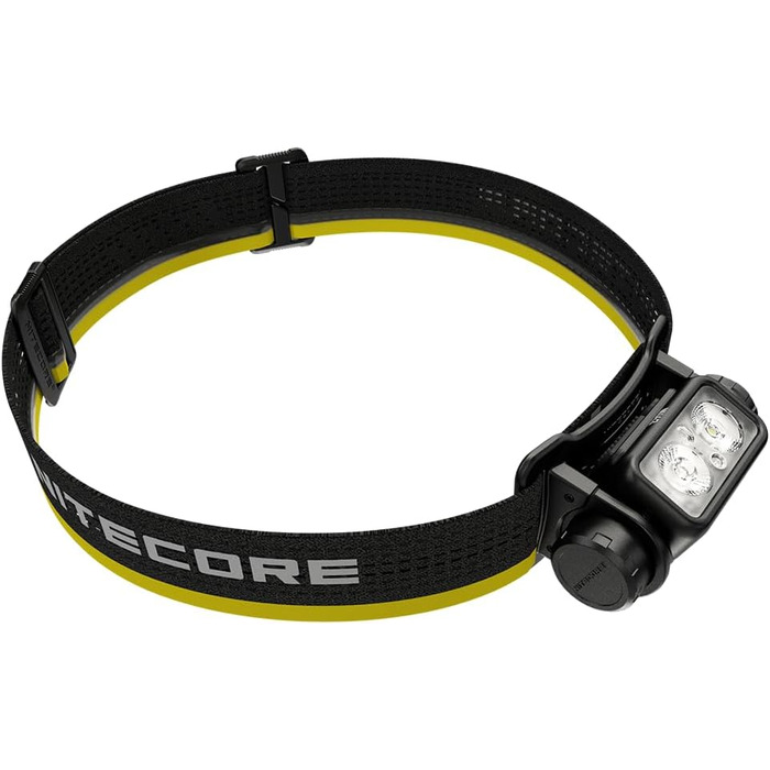 Ліхтарик-налобний Nitecore NU43 1400 Люмен USB-C, з білим і червоним світлом, легкий, акумуляторний, для кемпінгу, бігу, роботи, з органайзером Lumentac