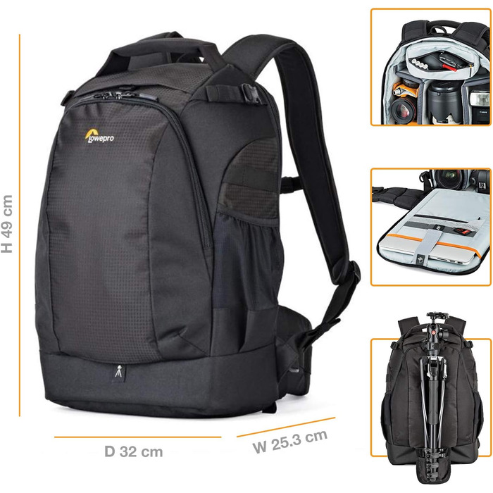 Рюкзак для камери Lowepro Flipside BP 400 AW II: для DSLR, беззеркальних камер, дронів, ноутбуків та аксесуарів