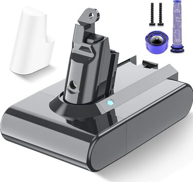 Акумулятор для пилососа Dyson V8 (6.0Ah) – замінник для серії Dyson V8, сумісний з моделями Absolute, Animal, Filter, Motorhead, Fluffy, V6-1