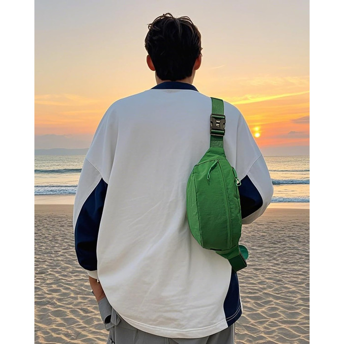 Поясна сумка чоловіча/жіноча водонепроникна для подорожей, фестивалів, спорту та міста (жовта)