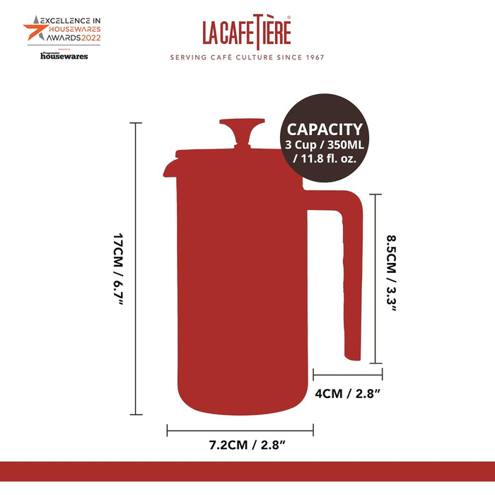 Френч-прес La Cafetière Pisa з нержавіючої сталі, 3 чашки, зелений, у подарунковій коробці