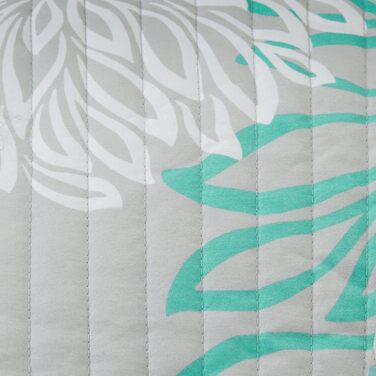 Комплект постільної білизни Comfort Spaces Enya CS14-0064, 3-частинний, квітковий принт, розмір King, блакитно-сірий, 264 x 229 см