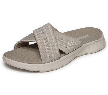 Сандалі жіночі Skechers Go Walk Flex Impressed коричневі (38 EU) - зручні для ходьби