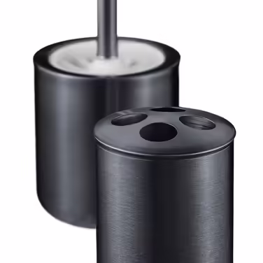 Relaxdays 5-piece Bathroom Set Stainless Steel
