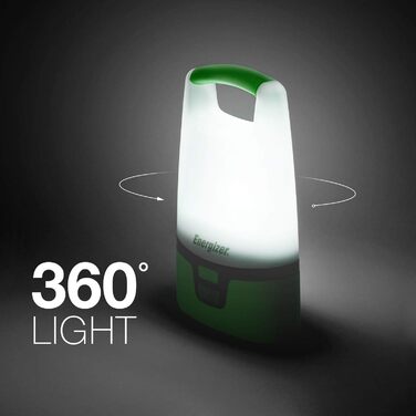 Energizer LED Camping Lantern, Vision Recharge Lantern for Camping, Hiking, Emergency, Green