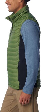 Жилет Columbia Powder Pass Hybrid Puffer Vest для чоловіків, теплий, чорний (1 шт.)