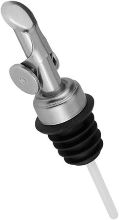 Дозатор для оливкової олії Meetsweet, нержавіюча сталь 304, автоматичне відкриття/закриття, 2 шт., для дому (сріблястий)