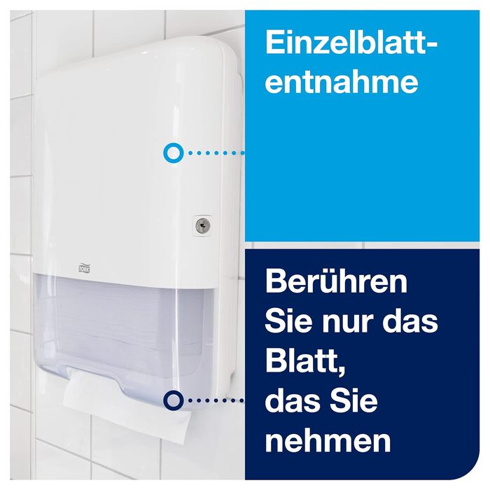 Tork Dispenser for Z-Fold Towels White H3, Elevation Design, 553000