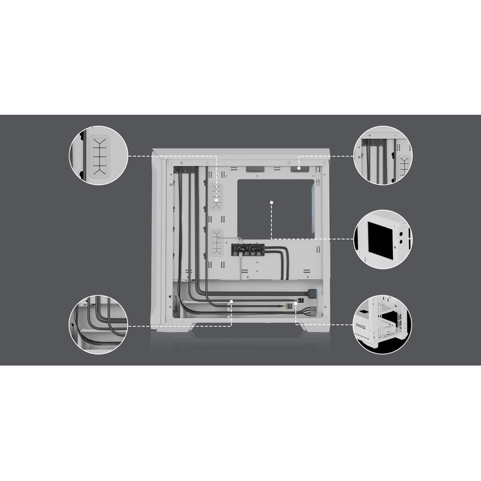 Корпус Genesis IRID 503 ARGB LITE Mini Tower, білий