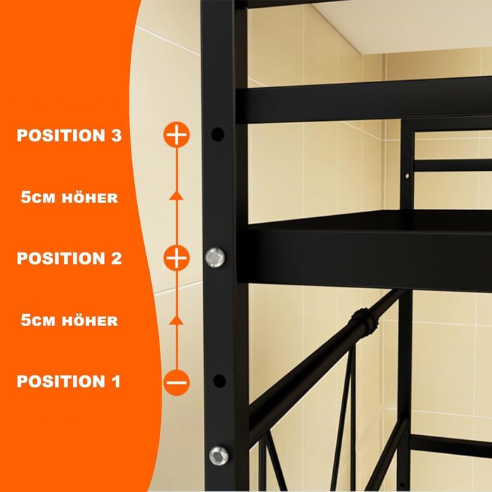 Висувна кухонна полиця-органайзер з 8 гачками, 2 яруси, ширина 40-60 см, 32*80 см