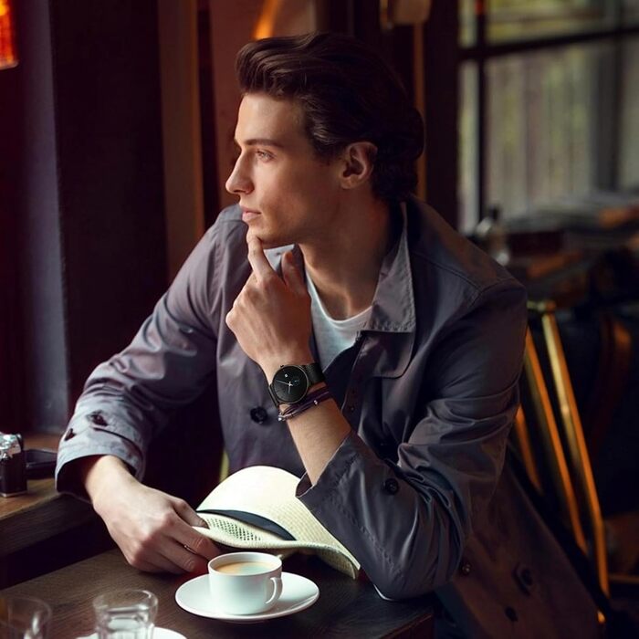 Годинник чоловічий LIGE Retro з нержавіючої сталі, водонепроникні, аналогові, кварцові, з датою, стильні, для бізнесу та повсякденного носіння, чорний / синій