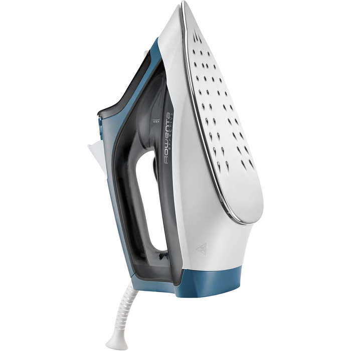 Праска Rowenta Effective з парою, 2200 Вт, 110 гр/хв, нержавіюча сталь, блакитна