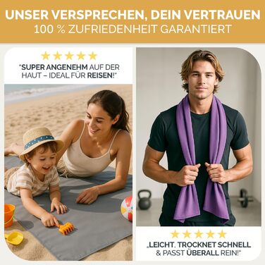 Рушник мікрофібра Blumtal 120x60 см - легкий, швидковисихаючий та надзвичайно вбираючий. Ідеальний для спорту, пляжу, подорожей - сірий колір.