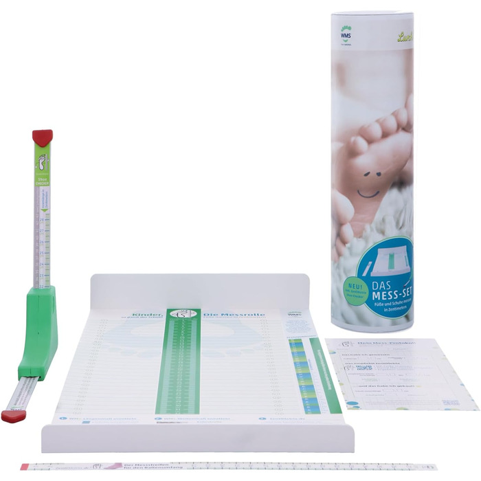 Foot measuring set, measure feet and shoes in centimeters