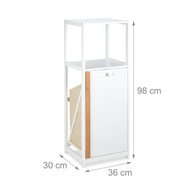 Relaxdays Laundry Basket with Shelf