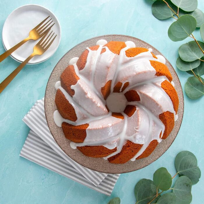 Форма для випічки Nordic Ware 95577, річкова плетіння, золота, на 12 порцій