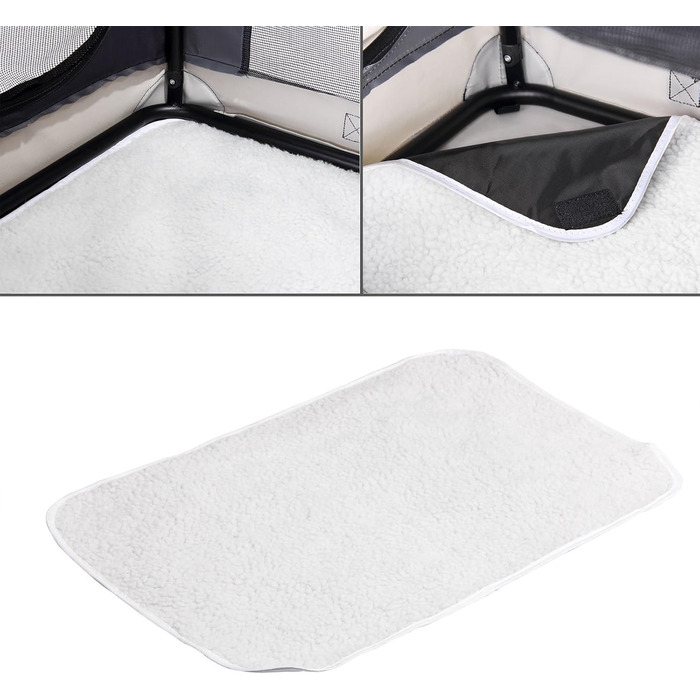 Кія для собак XXL 90x60x66 см, складана, дихаюча, міцна, сіра - переноска для собак, транспортна сумка