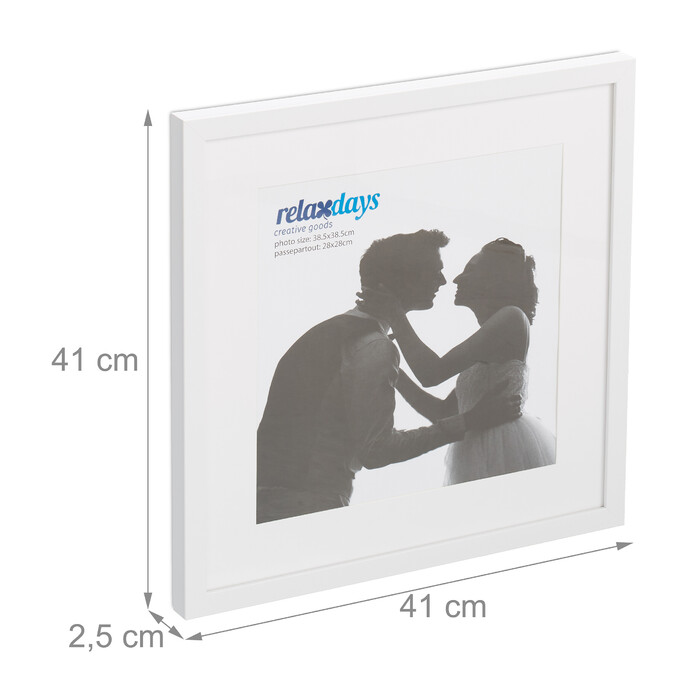 Набір з двох рамок для фотографій Relaxdays, 38,5 x 38,5 см