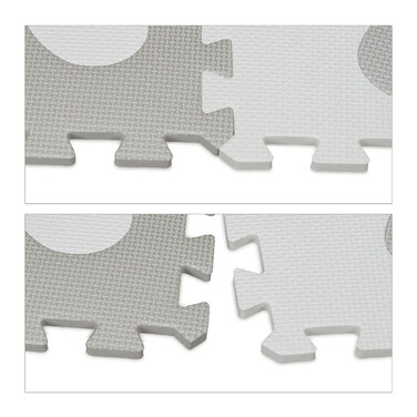 Relaxdays 52-piece puzzle mat with border and designs