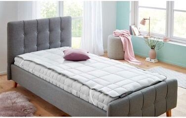 Badenia Bettcomfort Fitted Sheet Clean Cotton, 90 x 200 cm, white, Öko-Tex certified, produced according to German quality standards