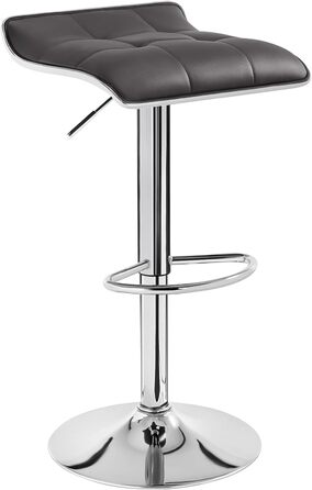 WOLTU Adjustable Bar Stools 2-Pack - Metal Frame, 360° Swivel, Footrest, Faux Leather - Perfect for Bar, Kitchen, Counter, Cafe