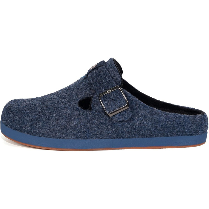 Фетрові тапочки Sisttke для дому, чоловічі/жіночі, зимові, закриті, з супінатором, темно-синій, 36 EU