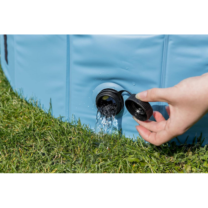 Басейн для собак TRIXIE 70x12 см, блакитно-сірий, без надування, з неслизьким дном