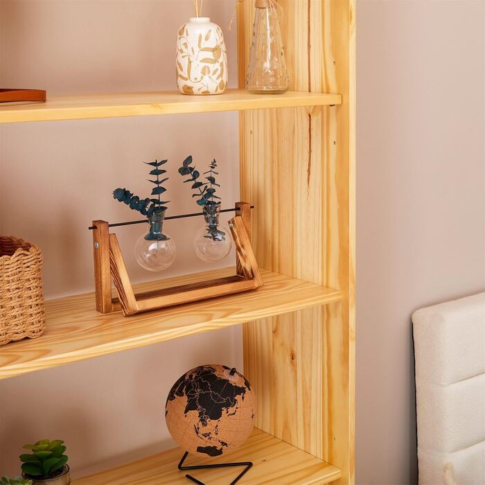 IDIMEX 7-Tier Standregal aus Massiver Kiefer