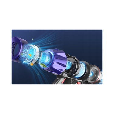 Вертикальний пилосос Laresar V7, жовтий/золотий