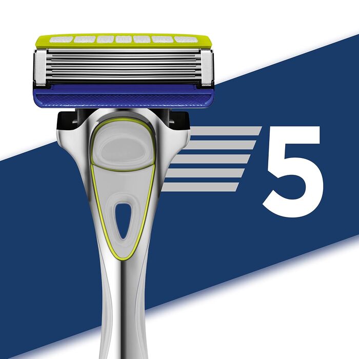 Смінні касети для бритви Wilkinson Sword Hydro 5 для чоловіків, з зволожуючим гелем та тримером, 12 шт.