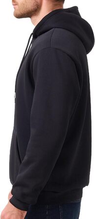 Чоловічий теплий світшот з капюшоном, чорного кольору, розмір S