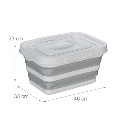 Collapsible Storage Basket with Lid