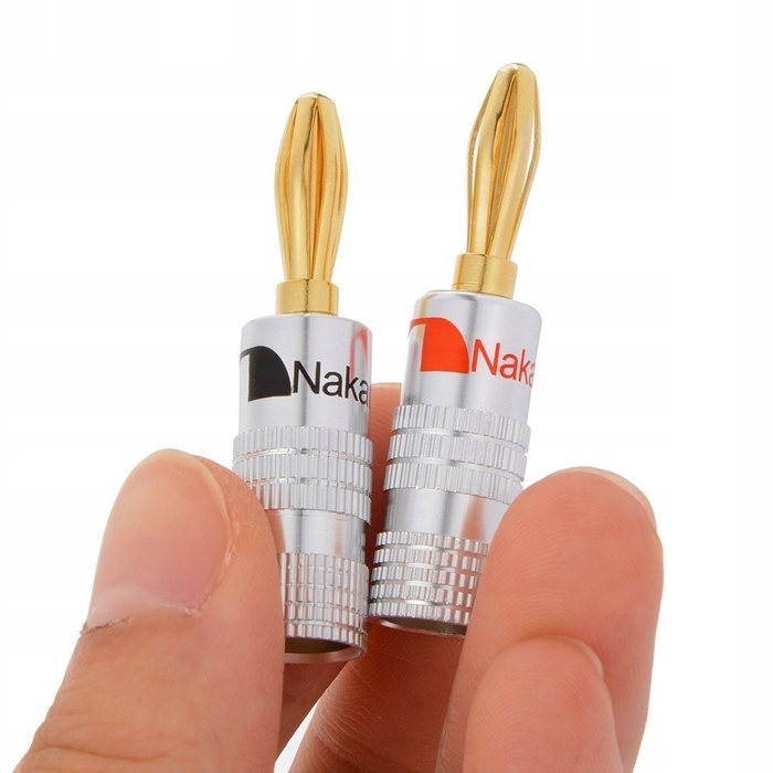 Бананові роз'єми для акустики Nakamichi HQ Gold, 8 шт.